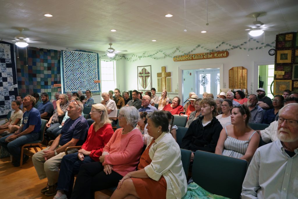 In a Cundy's Harbor tradition, church members handcraft quilts for graduates